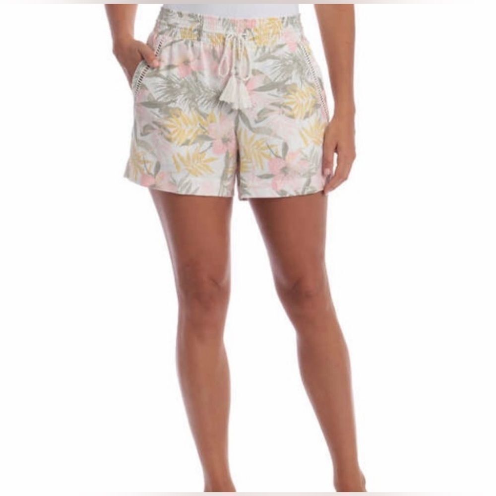 Briggs Linen Blend Elastic Waist Comfortable Short Size XL